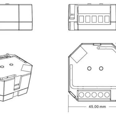 Universaldimmer DALI / Pushdim 1x200W LED SR-2303SAC-HP