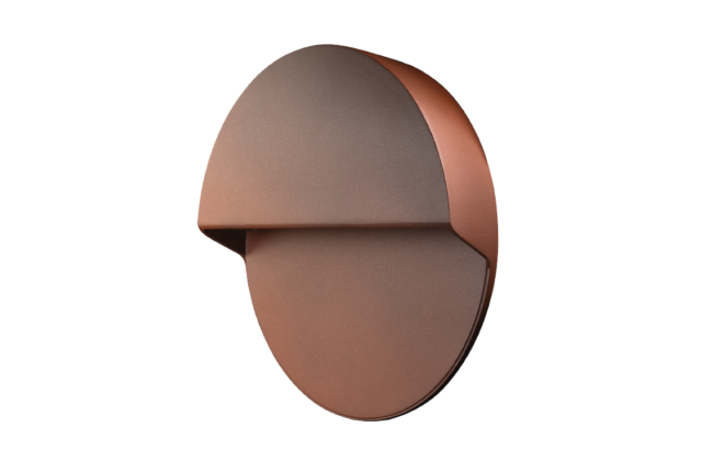 SG Arlon rund Corten vegglampe 10W 3000K