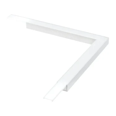 SG StripLine Hvit profil utenpåliggende hjørne