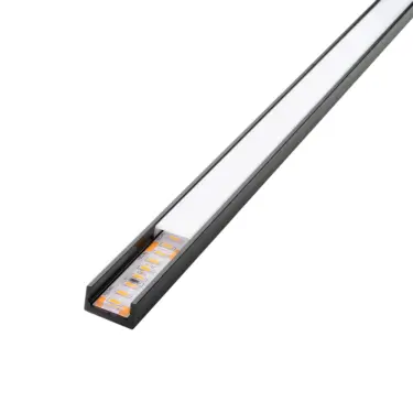SG StripLine Sort profil Utenpåliggende Slim 1.8M
