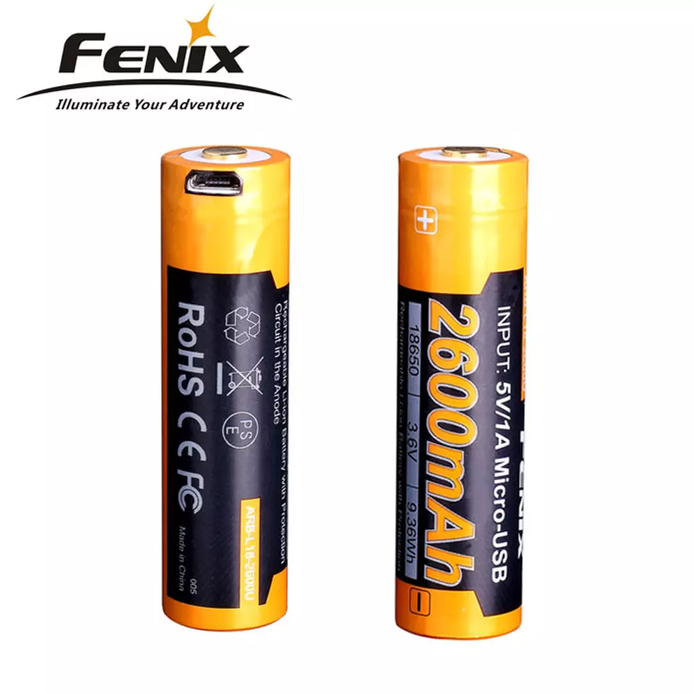 Fenix ARB-L18-2600U 18650 Batteri 2600MAH