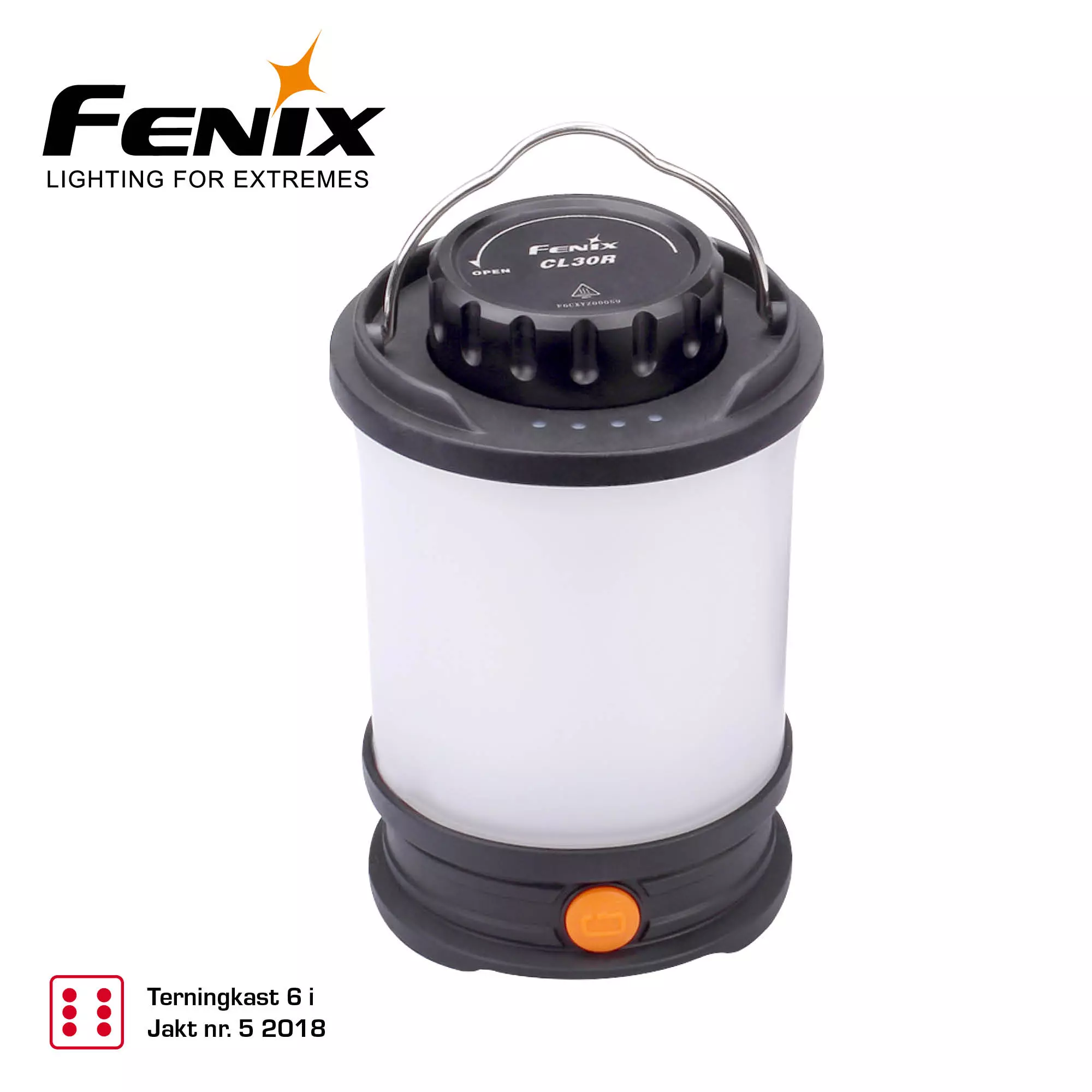 Fenix CL30R Campinglykt Dark Grey