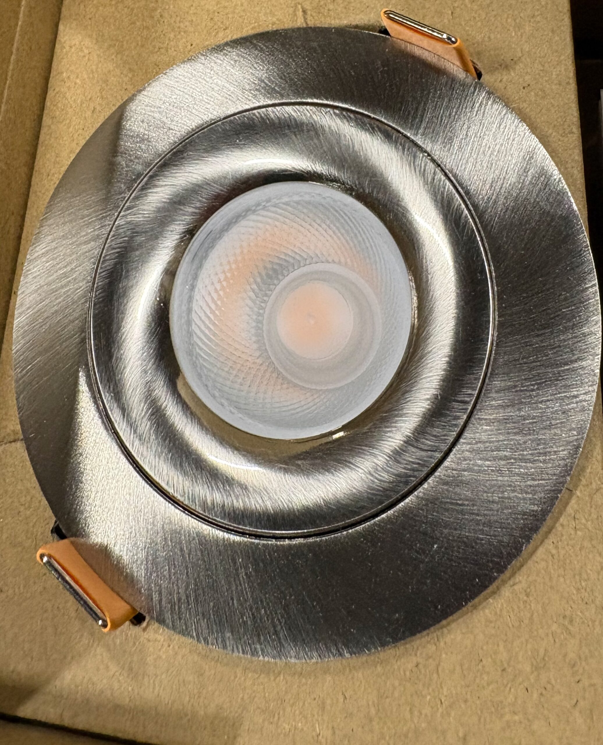 NP Optimal IsoSafe LED Downlight WarmDim 10W Børstet stål