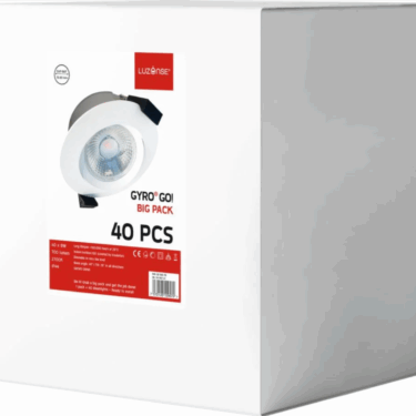Unilamp Gyro Eco 8W 720lm 2700K IP44 Hvit (40-pack)