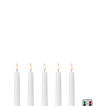 Markslöjd WAX LED Kronelys 5-pk 20cm Hvit – Fjernstyrte