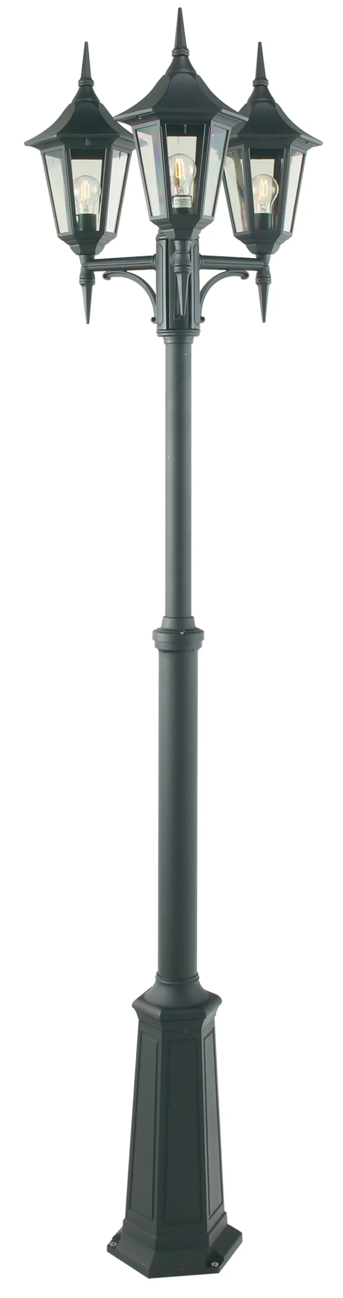 Norlys Modena 303 E27 Stolpelampe IP54 – Sort