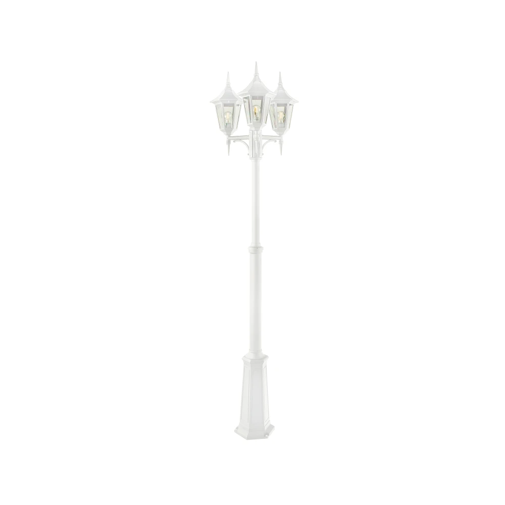 Norlys Modena 303 E27 Stolpelampe IP54 – Hvit