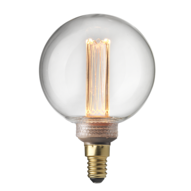 Dekor glob E14 1800K dimbar LED 2.3W klar 80mm