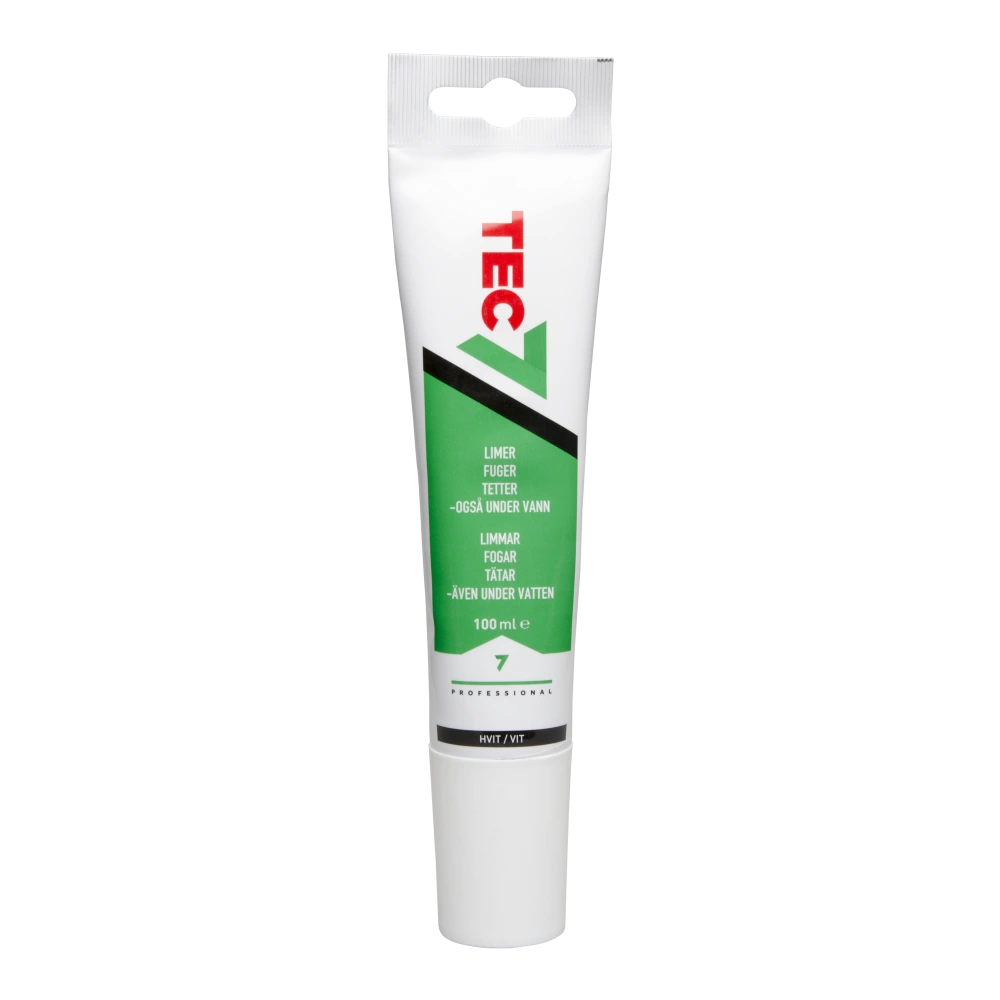 Tec7 Hvit 100 ml – Monteringslim og Fugemasse