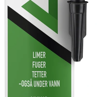 Tec7 Sort Lim Fugemasse 310 ml – Monteringslim