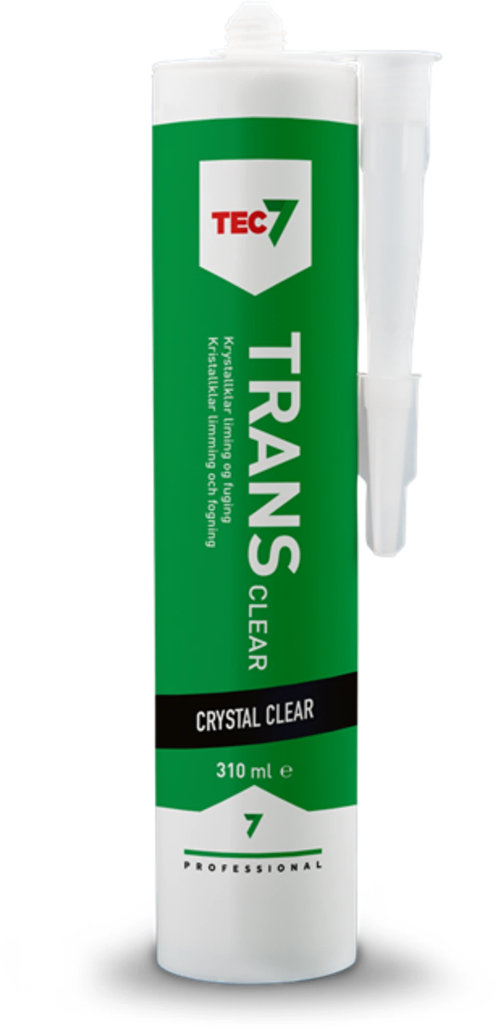 Tec7 Trans7  klar 310 ml – Transparent Monteringslim