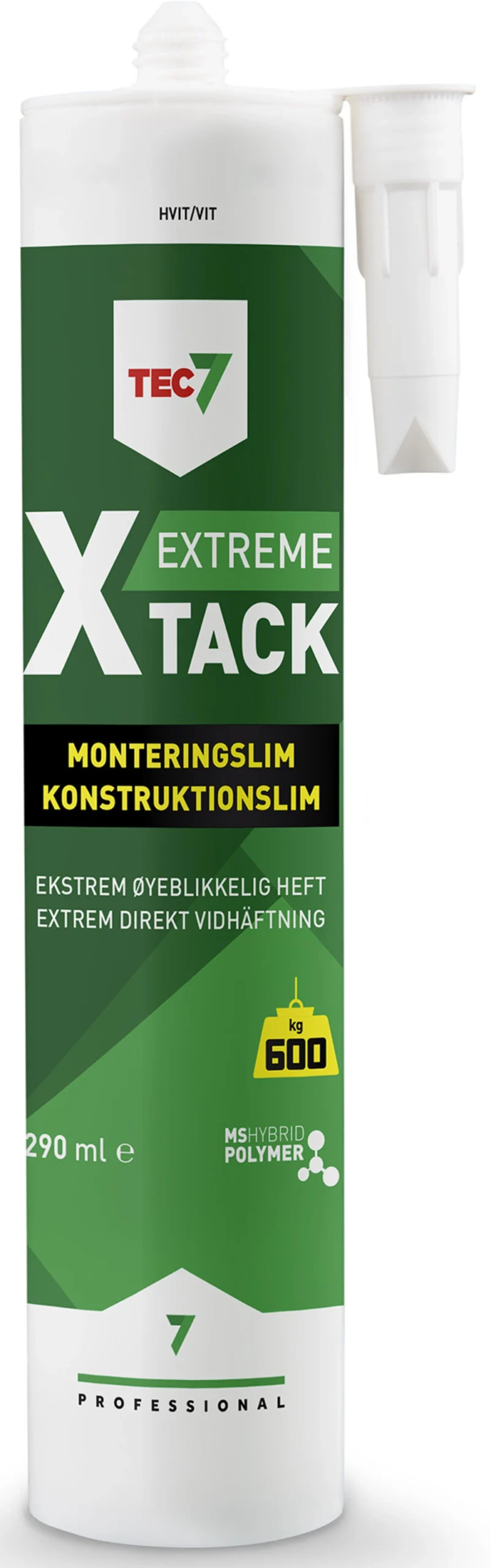 Tec7 X-TACK 290 ml Ekstremt Sterkt Slim