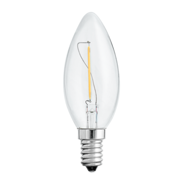 UNI-LEDISON kronelys klar E14 1W 2700K
