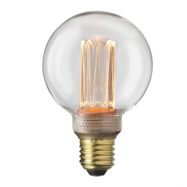 Unison E27 LED 3.5W 1800K dimbar glob 80mm klar