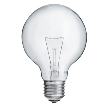 Unison Glob 80mm klar E27 25W – dekorativ globepære