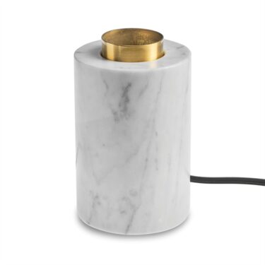 Unison Marble Bordlampe White Silk Matt E27
