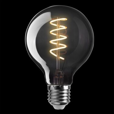 Unison NERO dekorpære 80mm E27 4W 2200K – 3-stegs med minne