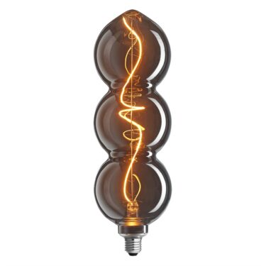 Unison TRIPLE NERO E27 1800K 4W 3-steg dimbar