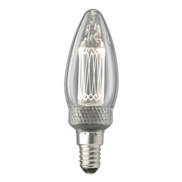 Unison UNI-K Vit Kronljus Klar E14 2,3W 3000K Dimbar
