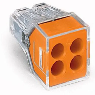WAGO 4-Leder Innstikklemme 773-108 100 pk