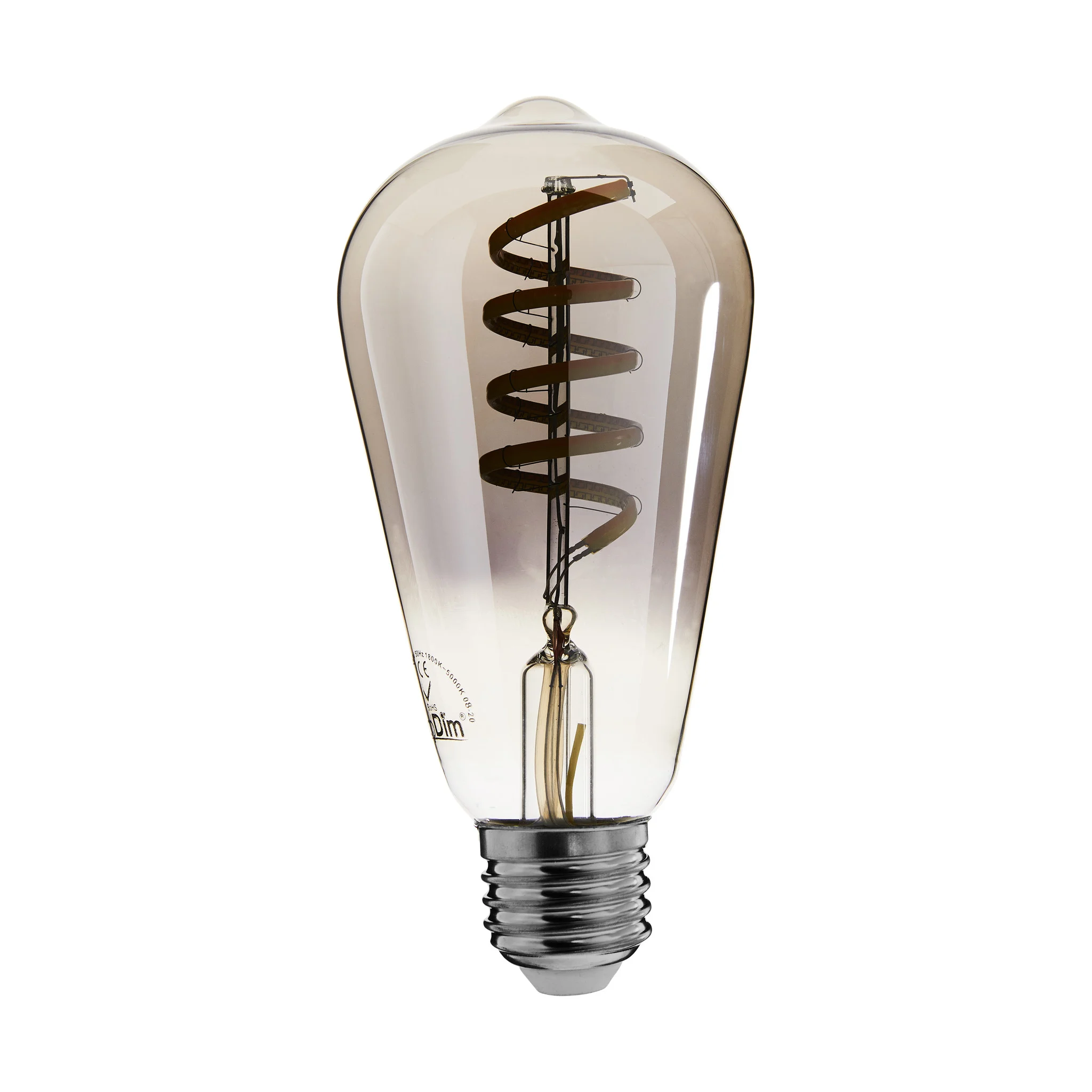Zigbee E27 Edison Filament ST64 Smokey 2000–4000K 5W