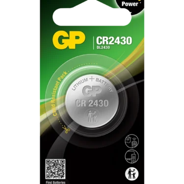 GP CR2430 litium knappcellebatteri – 1 stk