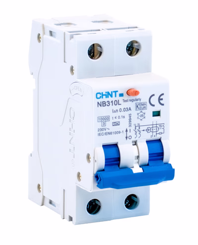 Chint Jordfeilautomat 2P 16A B-Kar 30mA NB310L