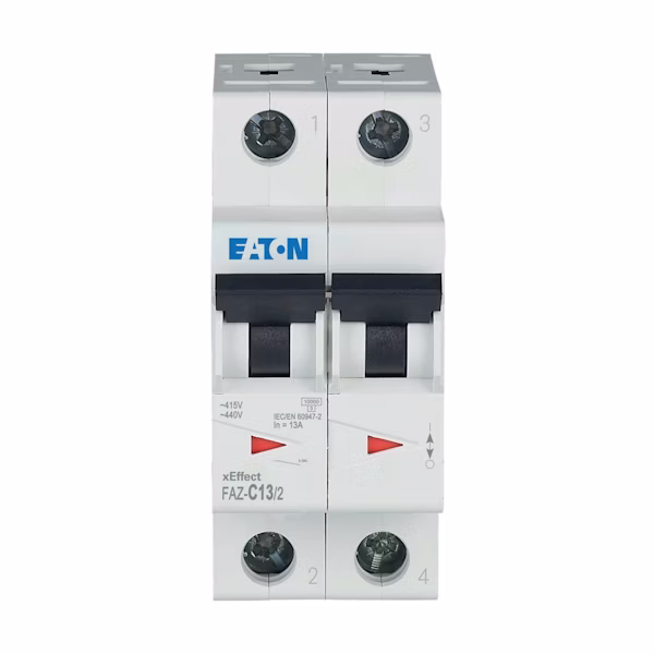 Eaton automatsikring 13A 2-pol C-kar FAZ-C13/2