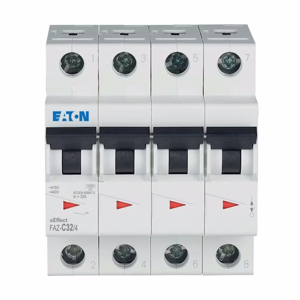Eaton automatsikring 32A 4-pol C-kar FAZC324