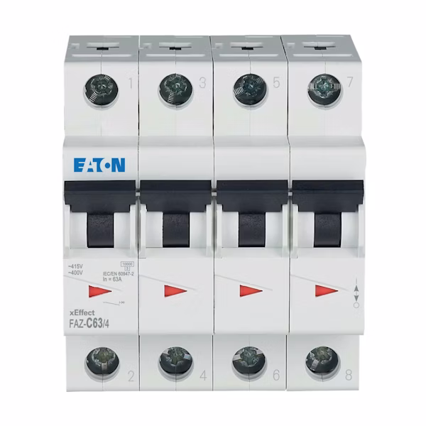 Eaton automatsikring 63A 4-pol C-kar FAZC634