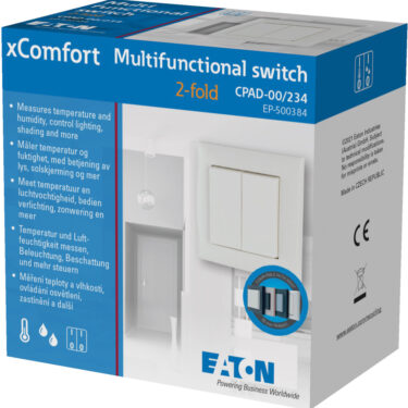 Eaton xComfort trådløs 2-felt trykknapp 500384