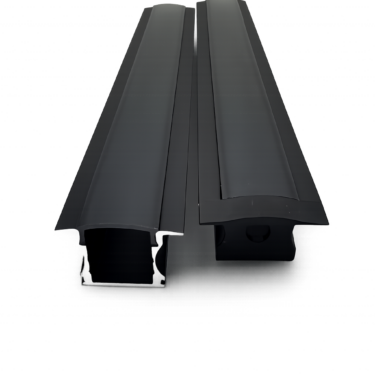 NP 2515 Sort Aluprofil LED Stripe 25x15mm 2M