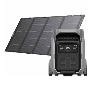 EcoFlow kraftstasjon Delta Pro 3 + 400W solcellepanel