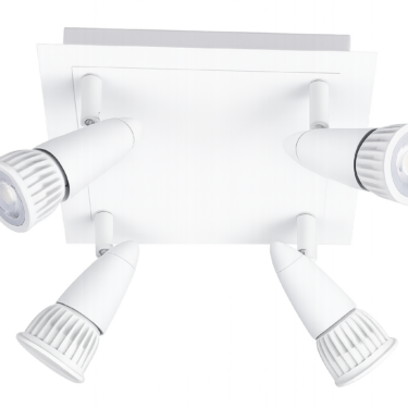 R-Line Bris GU10 Takspot 4x6W WarmDim Matt Hvit