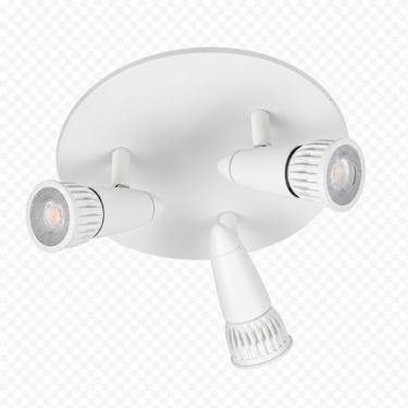 R-Line Bris Rund Takspot 3x6W GU10 Matt Hvit