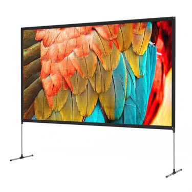 BlitzWolf BW-VS6 100" Projektorlerret med Stativ – 4K & Portabelt