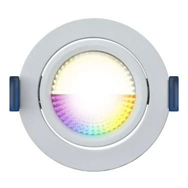 EcoDim Zigbee RGBWW Downlight Hvit IP54 6W 2700–6000K