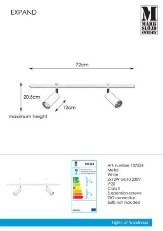 EXPAND-Spot-2L-70cm-Gu10-Cylinder-White-2