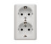 Dobbelt-uttak-med-Schuko-jording-med-skjermskinner-hvit-16A