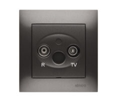 Simon Kontakt R-TV fordeleruttak antracit