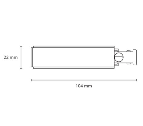 Zip Slim Endetilkobling Hvit 2