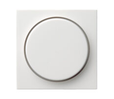 GIRA DIMMERFRONT SYSTEM 55 TRYKK VRI Glans Hvit