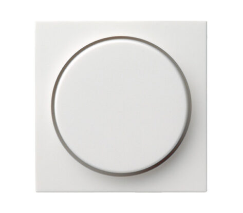 GIRA DIMMERFRONT SYSTEM 55 TRYKK VRI Glans Hvit
