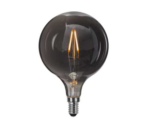 355-63 Dekorasjons Globe Røk Ø95 E14 1.4W 2100K 55lm