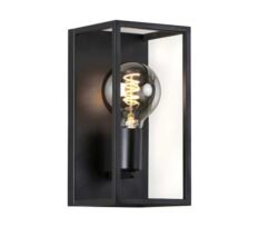 MS Dino Vegglampe E27 Sort