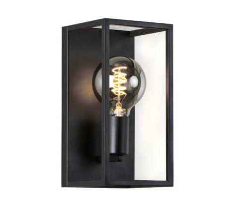MS Dino Vegglampe E27 Sort