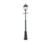 London 491 Lyktestolpe m/1 Lyktehode Høyde 191-279 cm Sort