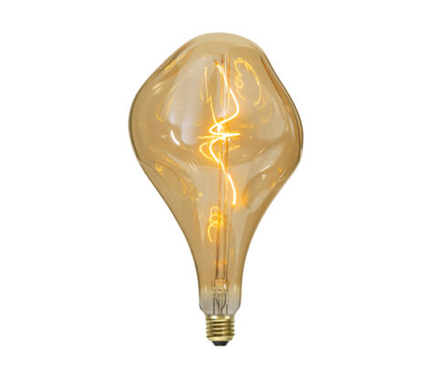 Decoration Dekorpære A165 Gylden E27 3,8W 2000K 160lm Dimbar