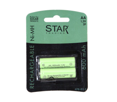 AA 1,2V Ni-mh 600mAh Oppladbart Batteri
