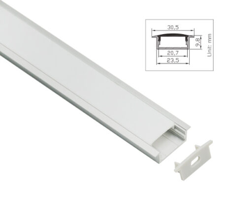 Helander 20 Led-Profil Innfelt 1M